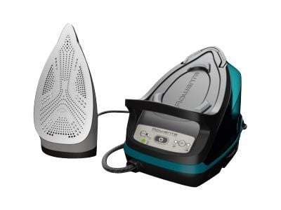 Rowenta Compact Steam DG7623F0 Pro - Dampstrykejern med automatisk slukking - såleplate: Microsteam 400 HD Laser - 2200 W - bewitched blue/black