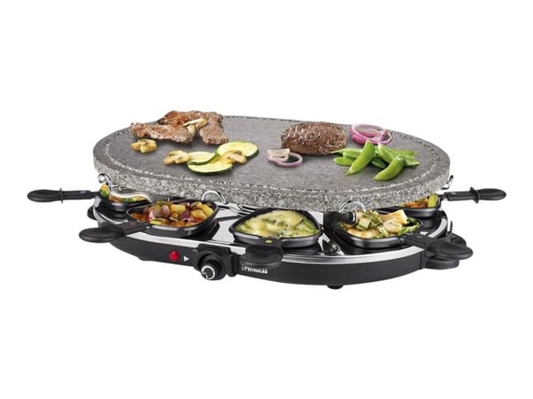 Princess Raclette 8 Oval Stone Grill Party - Raclette / varm stein - 1.2 kW