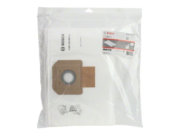 Bosch 2 607 432 037, Valkoinen, Fleece, GAS 35 L AFC, GAS 35 L SFC+, GAS 35 M AFC Professional, 5 kpl