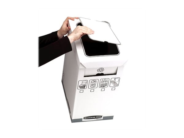 Fellowes Bankers Box - Avfallskurv - 90 L - papir - grå