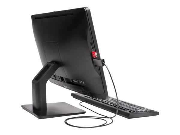 Kensington USB Port Lock with Cable Guard - Square - USB-portsperrer - sølv