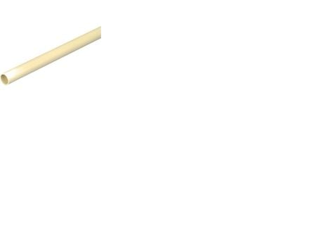 Styv plaströr, PVC 16 mm (5/8) gul/vit, 4 meter (tål tryckbelastning 750N)
