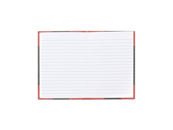 Bantex 100302825, Monokromatisk, Sort, Rød, A6, 96 ark, 70 g/m², Linjerte ark