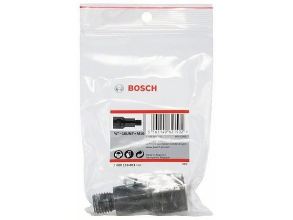 Bosch 2 600 116 081, Adapter skjerm, 5/8"-16 UNF (M16), Svart, 1 stykker