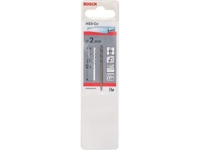 Bosch 2 608 585 840, Drill, Spiralborekrone, 2 mm, 49 mm, Stål, 2,9 cm