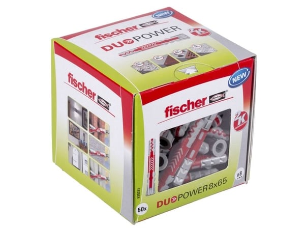 Fischer DUOPOWER 8x65 LD 2-komponent råplugg 65 mm 8 mm 538251 50 stk.