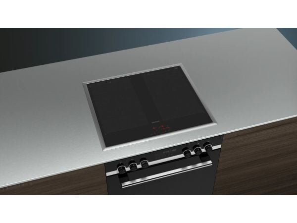 Siemens iQ700 EY645CXB6E, Sort, Innebygget, 60 cm, Sonebasert induksjon, Glass-keramikk, 4 zone(s)