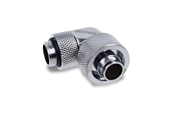 Alphacool 17614, Passende, Messing, Kromfarget, 1/4", 90°, CE, FC, RoHS
