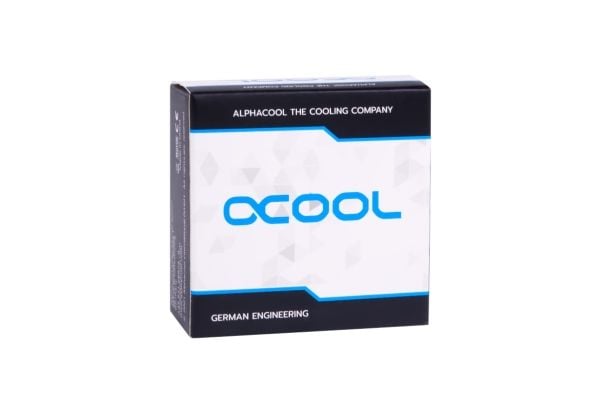Alphacool 17614, Passende, Messing, Kromfarget, 1/4", 90°, CE, FC, RoHS