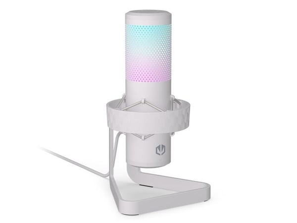 ENDORFY AXIS streaming-mikrofon (hvit, USB-C, RGB, 3,5 mm jack)