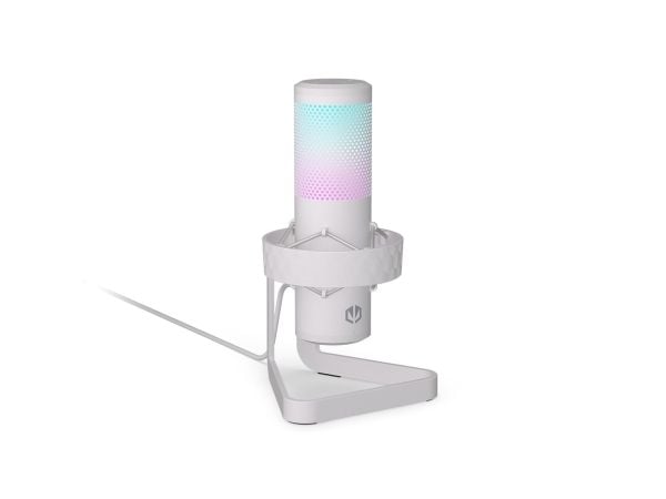 ENDORFY AXIS streaming-mikrofon (hvit, USB-C, RGB, 3,5 mm jack)