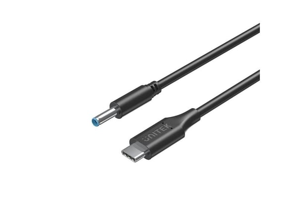 Unitek USB-C - DC 4.5 x 3.0mm 1.8 m USB-kaapeli Musta (C14117BK-1.8M)