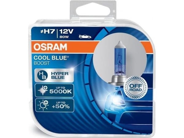 Osram bilpærer Cool Blue Boost - H7 - 12V - 80W - OFF-ROAD