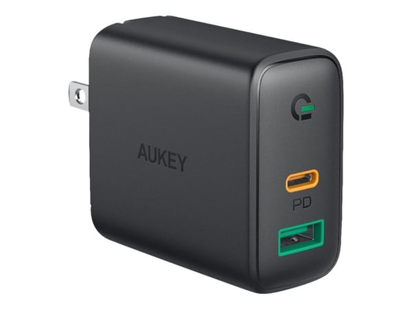 AUKEY Focus Duo, Sisätila, AC, 20 V, Musta