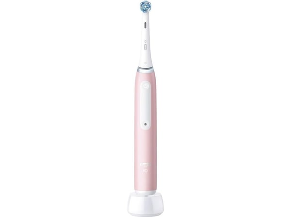 Oral-B iO3-serien elektrisk tandborste, antal borsthuvuden: 1, 3 borstlägen, Blush Pink