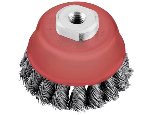 kwb 719110, Kopp stålbørste, 10 cm, 0,35 mm, Metall, Stein, Metall