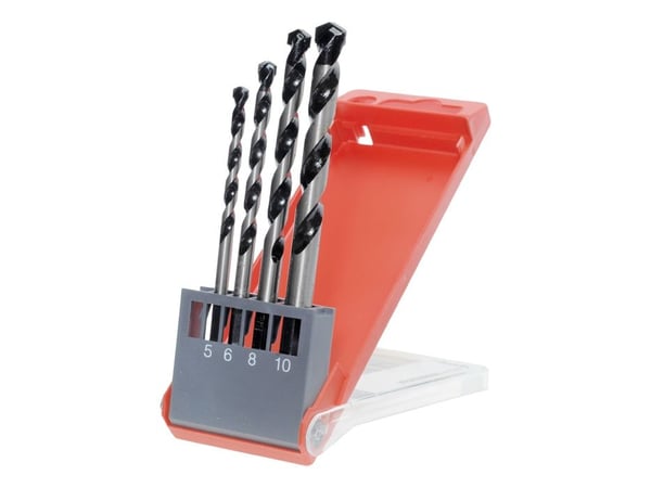kwb 44800, Drill, Drill bit set, Høyrehåndsrotasjon, Betong, Granitt, Kalkstein, Murverk, Stein, Tungsten Carbide (TC), Blister