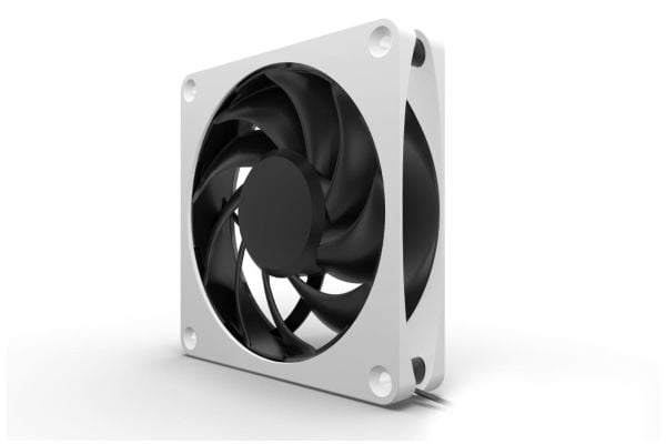 Alphacool Apex Stealth Metall, Tuuletin, 12 cm, 400 RPM, 2000 RPM, 130,501 m³/h, Valkoinen