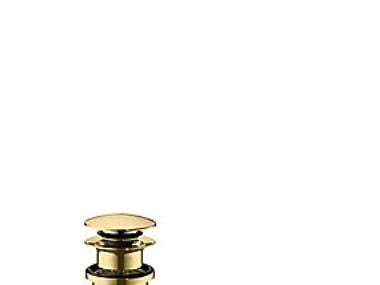 HG Push-open bundventil 5/4'' - poleret guld-optik