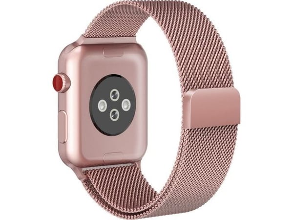 Tech-Protect Milanese-armband för Apple Watch 4/5/6/7/8/9/SE/Ultra 1/2 (42/44/45/49 mm) - Rosa