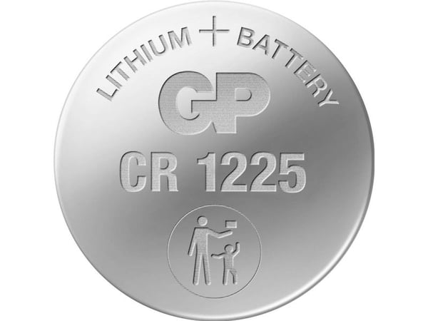 GP litiumknappcellsbatteri CR1225 3V, blister 1-pack