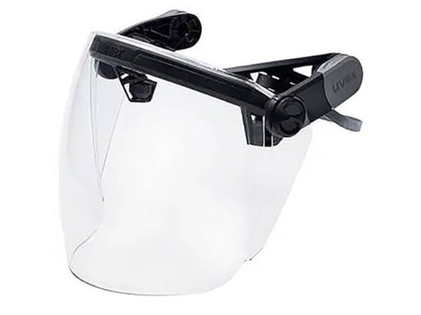 uvex vimox 9920001 Skyddsvisir inkl UV-skydd, Anti-seize-skydd, Med anti-repskydd Svart