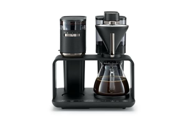 Melitta 1024-01, Kaffebrygger (drypp), Kaffe bønner, Innebygd kaffekvern, 1515 W, Sort, Sølv