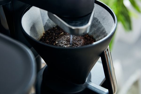 Melitta 1024-01, Kaffebrygger (drypp), Kaffe bønner, Innebygd kaffekvern, 1515 W, Sort, Sølv