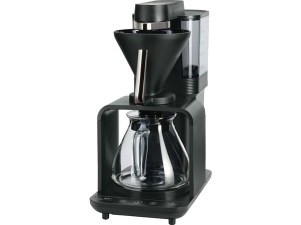 Melitta 1024-11, Kaffebrygger (drypp), Innebygd kaffekvern, 1515 W, Sort, Sølv