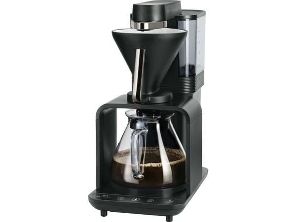Melitta 1024-11, Kaffebrygger (drypp), Innebygd kaffekvern, 1515 W, Sort, Sølv
