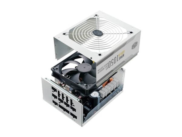 Cooler Master MWE Gold V2 1050 - White Edition - strømforsyning (intern) - ATX12V 3.0/ EPS12V - 80 PLUS Gold - AC 100-240 V - 1050 watt - aktiv PFC...