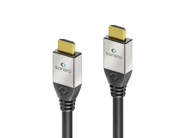 sonero S-HC000-015, 1,5 m, HDMI Type A (Standard), HDMI Type A (Standard), 3D, 18 Gbit/sek., Svart