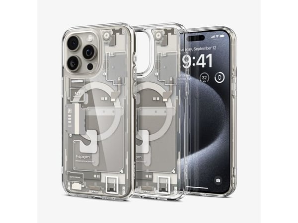 Spigen Ultra Hybrid Zero One (MagFit), Suojus, Apple, iPhone 15 Pro, 15,5 cm (6.1"), Titaani
