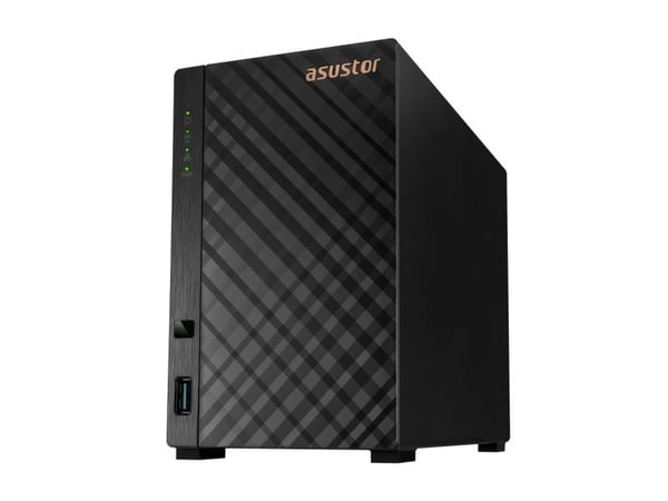 Asustor AS1102TL, NAS, Mini Tower, Realtek, RTD1619B, Sort