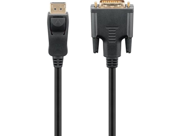 Goobay 51960, 1 m, DisplayPort, DVI-D, Hankjønn, Hunkjønn, Rett