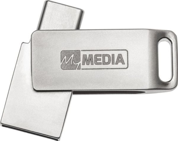 MyMEDIA My Dual USB 3.2 Gen 1 /USB C Drive 32GB USB-flashstasjon 32 GB sølv 69269 (USB-A / USB-C®)