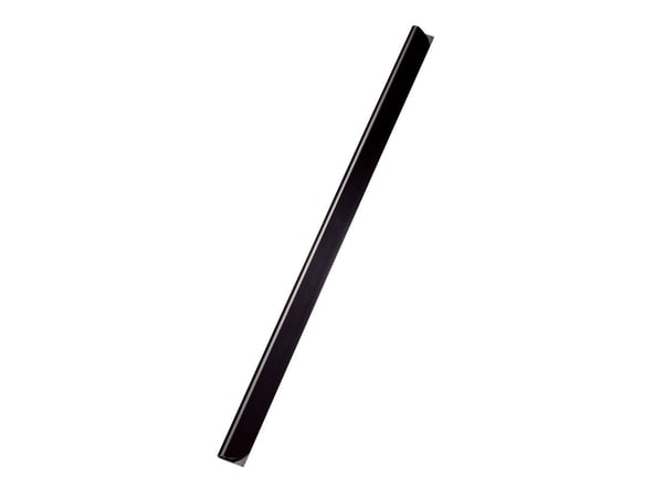 Leitz rygginnlegg – klemliste 12 mm, 25 stk. svart (10K163A)