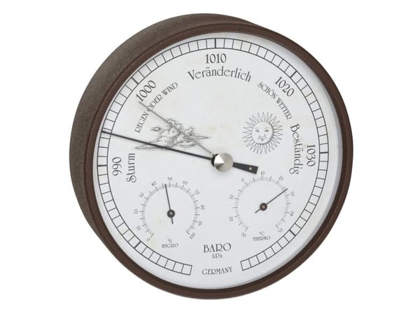 TFA-Dostmann 20.2027.08, Rustfritt stål, Innendørs barometer, Innendørs hygrometer, Innendørs termometer, 16 cm, 160 mm, 46 mm, 160 mm TFA-Dostmann 20.2027.08, Rustfritt stål, Innendørs barometer, Innendørs hygrometer, Innendørs termometer, 16 cm, 160 mm, 46 mm, 160 mm