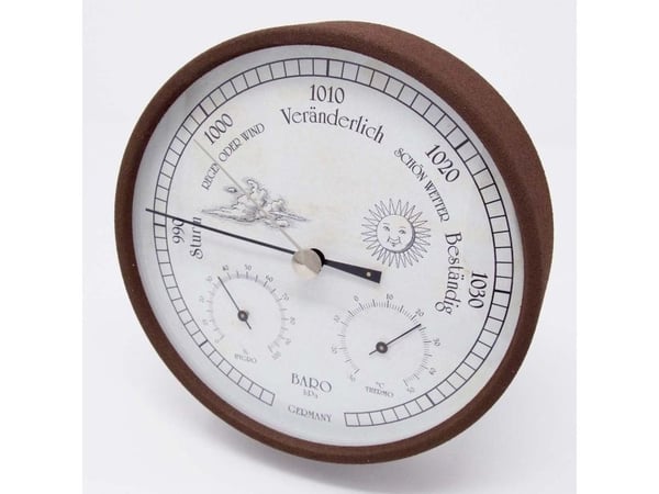 TFA-Dostmann 20.2027.08, Rustfritt stål, Innendørs barometer, Innendørs hygrometer, Innendørs termometer, 16 cm, 160 mm, 46 mm, 160 mm