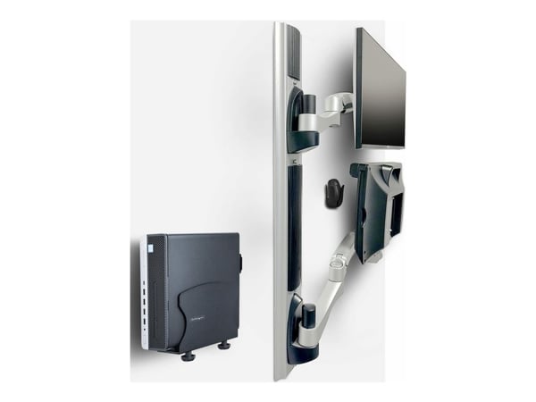 Startech Wall Mount Workstation, VESA Mount For 32" Monitors (22lb/10kg), Fully Articulating Arms For Single Monitor Mount & Keyboard Tray, Include...