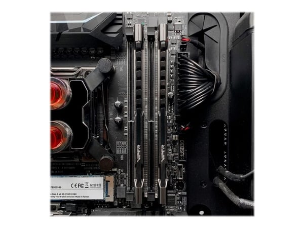Patriot Extreme Performance Viper Steel - DDR4 - modul - 8 GB - DIMM 288-pin - 3600 MT/s / PC4-28800 - CL18 - 1.35 V - ikke-bufret - ikke-ECC - sva...