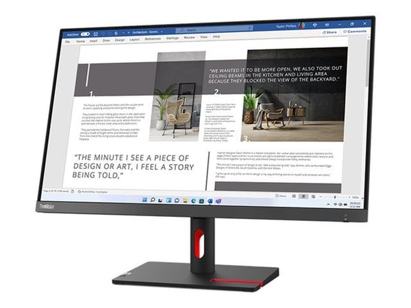 Lenovo ThinkVision S27i-30 - LED-skjerm - 27" - 1920 x 1080 Full HD (1080p) @ 100 Hz - IPS - 300 cd/m² - 1300:1 - 4 ms - 2xHDMI, VGA - stormgrå
