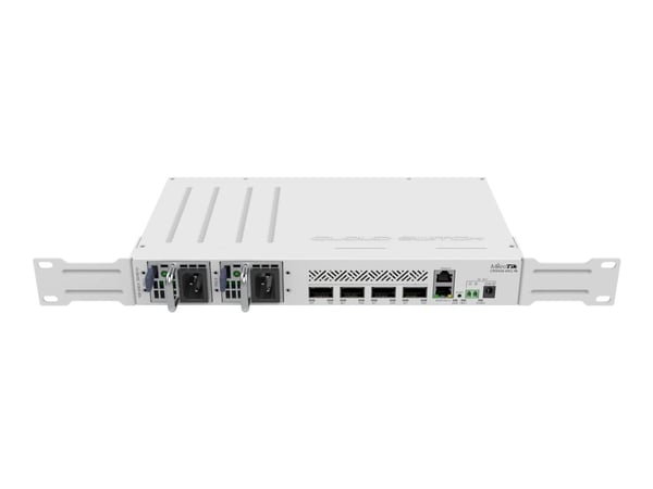 MikroTik CRS504-4XQ-IN - Switch - Styrt - 4 x 100 Gigabit QSFP28 - stasjonær, rackmonterbar - for MikroTik G1040A-60WF, XQ+31LC02D, XQ+85MP01D
