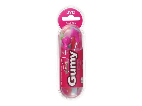 JVC HA-F14 Gumy phones - Ørepropper - ørepropp - kablet - 3,5 mm jakk - ferskenrosa