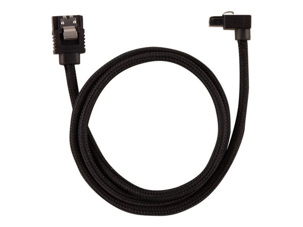 CORSAIR - SATA-kabel - Serial ATA 150/300/600 - SATA (hane) rak, låst till SATA (hane) högervinklad - 60 cm - svart (paket om 2)