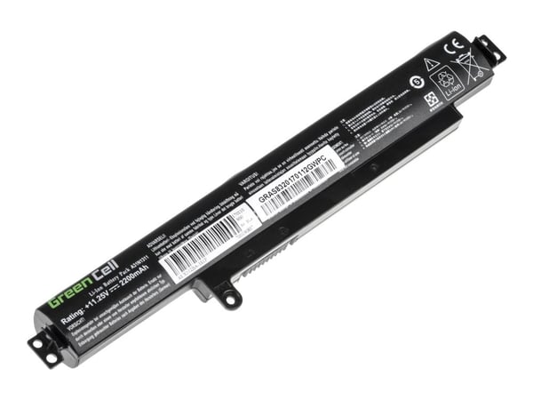 Green Cell - Batteri för bärbar dator (likvärdigt med: ASUS A31N1311) - litiumjon - 3-cells - 2200 mAh - svart - för ASUS F102BA; X102BA