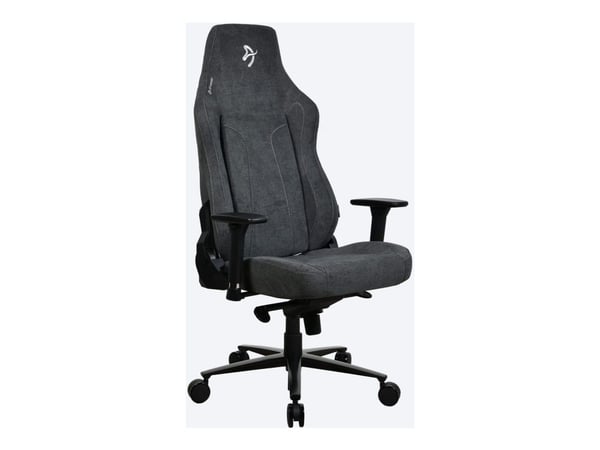 Arozzi Vernazza Extra Large - Stol - ergonomisk - armlener - T-formet - tipping - roterende - metall, aluminium, mykt stoff - mørk grå