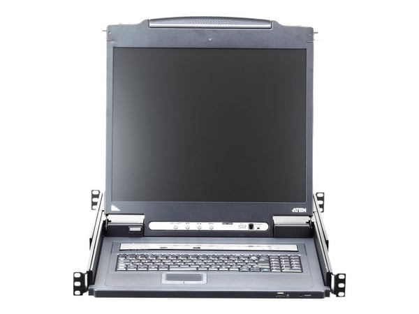 ATEN CL5708IM-ATA-AG, 1920 x 1200 pikseliä, Ethernet LAN, WUXGA, jalustakiinnitys, musta