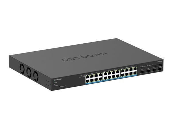 NETGEAR Smart MS324TXUP - Switch - 2+/L3 Lite - smart - 24 x 100/1000/2.5G (PoE++) + 4 x 10 Gigabit SFP+ (upplänk) - rackmonterbar, skrivbordsmodel...