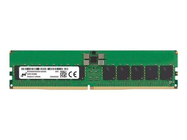 Micron - DDR5 - modul - 32 GB - DIMM 288-PIN - 5600 MHz / PC5-44800 - CL46 - 1,1 V - registrert - ECC